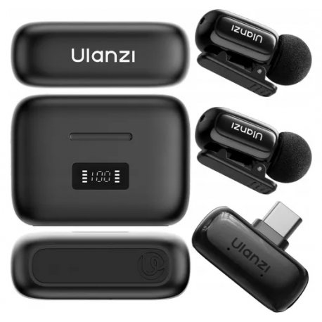 Микрофонная радиосистема Ulanzi A200 Mini Mic dual-mic Type-C Black (A046)