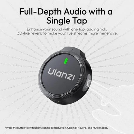 Микрофонная радиосистема Ulanzi A21 Wireless Microphone Dual-Mic Lightning Black (A054)