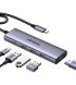 USB-хаб Ugreen CM511 5in1 Metal Gray (UGR-15597)