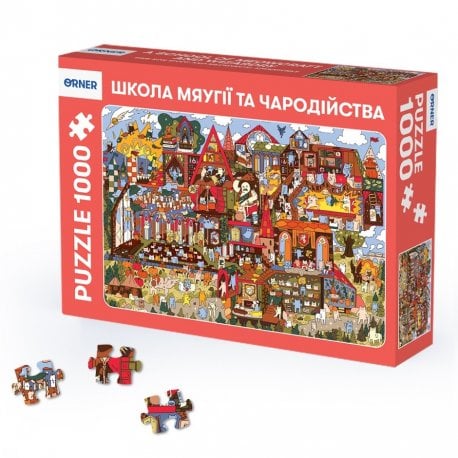 Пазл Orner Школа Мяугии и волшебства 1000 элементов (orner-1946)