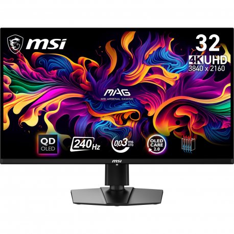 Монітор ігровий 32" MSI Black (MAG 321UPX QD-OLED)