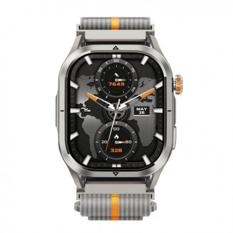 Ремінець Kospet 22mm Woven Nulon Silver Grey