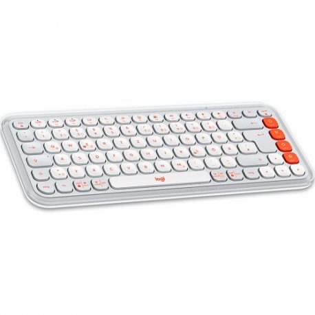 Клавіатура бездротова Logitech Pop Icon Keys Off White (920-013072)