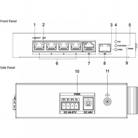 Коммутатор Hikvision (DS-3T1306P-SI/HS)