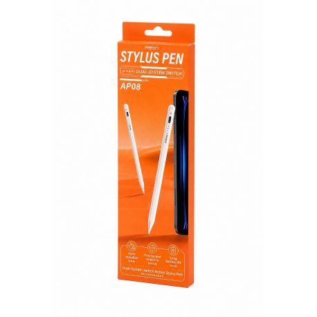 Стилус Remax Dual-System Switch Active Stylus Pen AP08 White (6954851221364)