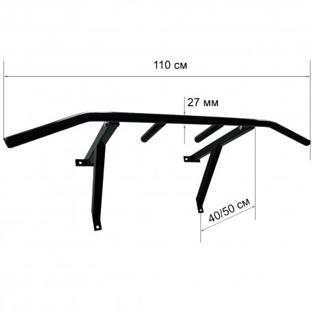 Турник настенный Newt Wide Pro черный (NE-TR-16B)