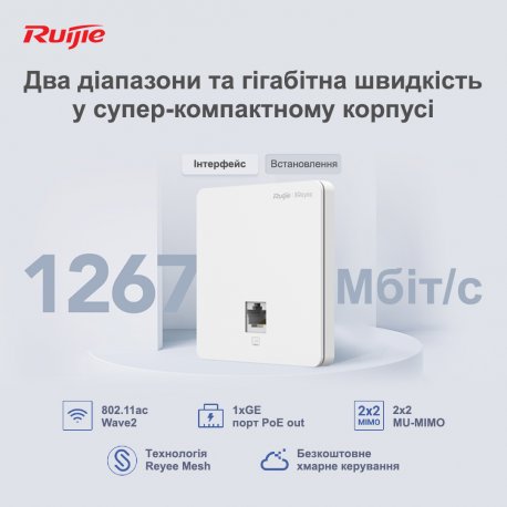 Точка доступа Ruijie Reyee (RG-RAP1200F)