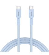 Кабель Canyon OnWire 60CL Type-C to Type-C 60W (1m) Light Blue (CND-CCAP60AB10LBL)
