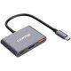 USB-хаб Canyon DS-4 3in1 USB-C Grey (CNS-TDS4)