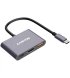 USB-хаб Canyon DS-4 3in1 USB-C Grey (CNS-TDS4)