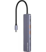 USB-хаб Canyon DS-17 6in1 4k USB-C Grey (CNS-TDS17)
