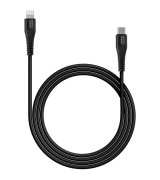 Кабель Canyon MFI-4 Type-C to Lightning 1.2m Black (CNS-MFIC4B)