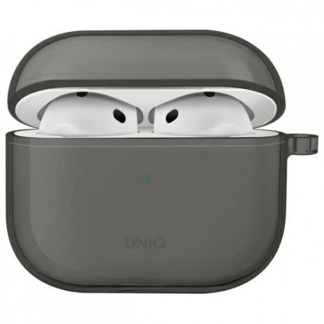 Чехол Uniq Glase AirPods 4 Glossy Smoke (8886463691663)