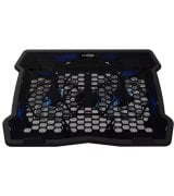 Підставка для ноутбука Canyon NS03 2Fan 2USB LED Black (CNE-HNS03)