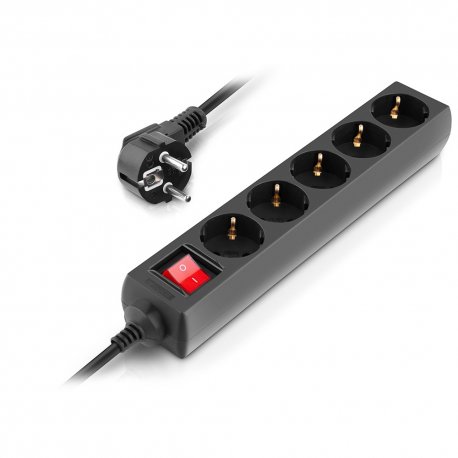 Сетевой фильтр REAL-EL RS-Protect M 3м Black (EL122300028)