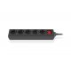 Сетевой фильтр REAL-EL RS-Protect M 5м Black (EL122300030) Сетевой фильтр REAL-EL RS-Protect M 5м Black (EL122300030)