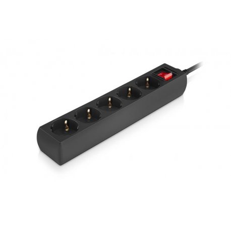 Сетевой фильтр REAL-EL RS-Protect M 5м Black (EL122300030)