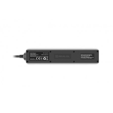 Сетевой фильтр REAL-EL RS-Protect M 5м Black (EL122300030)