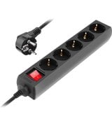 Сетевой фильтр REAL-EL RS-Protect M 5м Black (EL122300030)