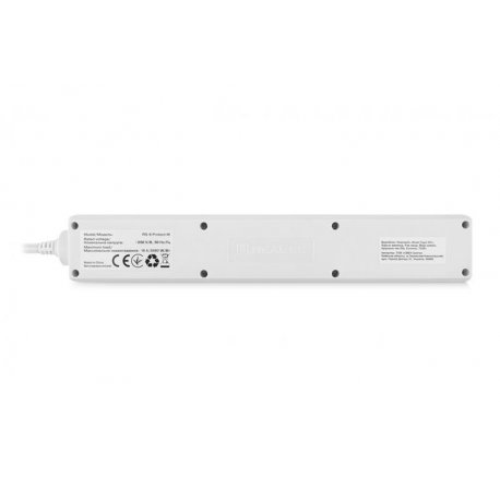 Сетевой фильтр REAL-EL RS-6 Protect M 1.8м White (EL122300031)