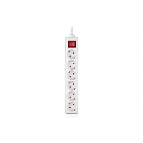 Сетевой фильтр REAL-EL RS-6 Protect M 1.8м White (EL122300031)