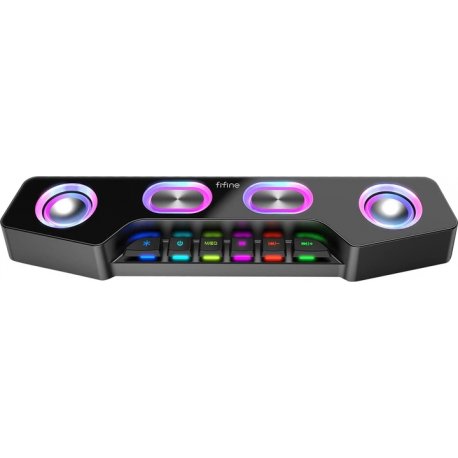 Компьютерная колонка Fifine A16 Gaming Speaker RGB AUX/Bluetooth Black (A16)