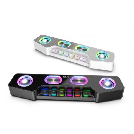 Комп'ютерна колонка Fifine A16 Gaming Speaker RGB AUX/Bluetoth Black (A16)