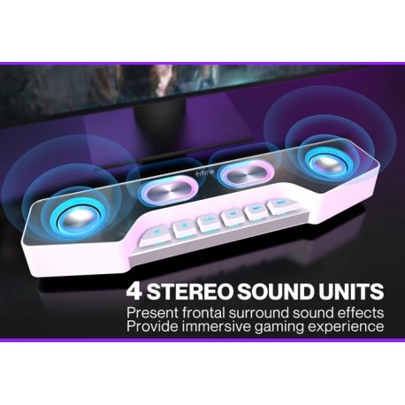 Компьютерная колонка Fifine A16 Gaming Speaker RGB AUX/Bluetooth Black (A16)
