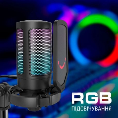 Микрофон Fifine RGB Ampligame A6 Black