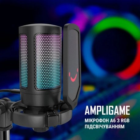 Микрофон Fifine RGB Ampligame A6 Black