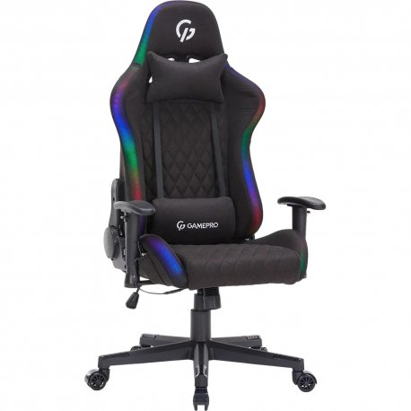 Крісло ігрове Gamepro Fabric Black (GC700FB RGB)