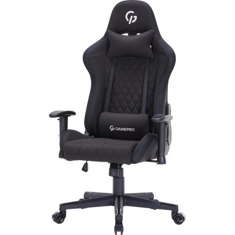 Крісло ігрове Gamepro Fabric Black (GC700FB RGB)