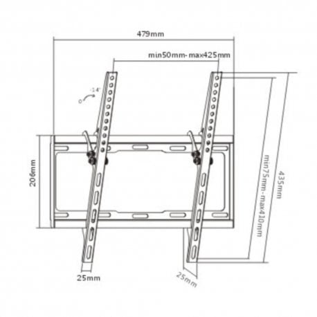 Кронштейн Brateck 32"-55" (LP34-44T)