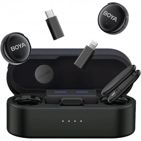 Беспроводной микрофон BOYA LINK 3-01 Type-C/TRS/Lightning Black (LINK 3-01)