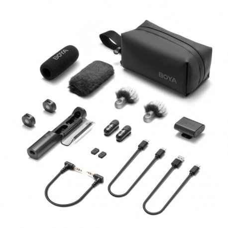 Микрофонная радиосистема Boya Magic-07 Type-C/Lightning Black (Magic-02)