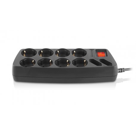 Сетевой фильтр REAL-EL RS-10 Protect 1.8 м Black (EL122300038)