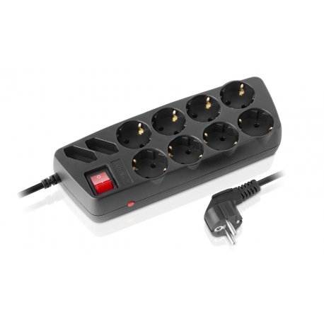 Сетевой фильтр REAL-EL RS-10 Protect 1.8 м Black (EL122300038)