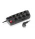 Сетевой фильтр REAL-EL RS-10 Protect 1.8 м Black (EL122300038)