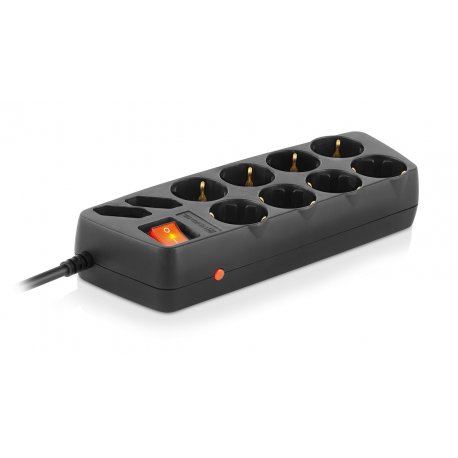 Сетевой фильтр REAL-EL RS-10 Protect 1.8 м Black (EL122300038)
