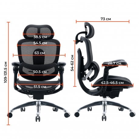 Офісне крісло Sihoo C300 PRO V2 Black (C300-PRO-V2-B101)