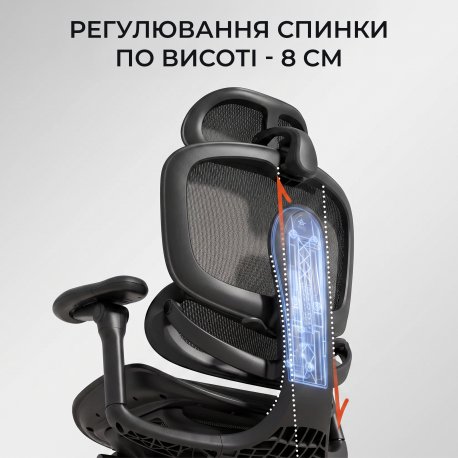 Офисное кресло Sihoo C300 Lite V2 Black (C300-LITE-V2-B101)