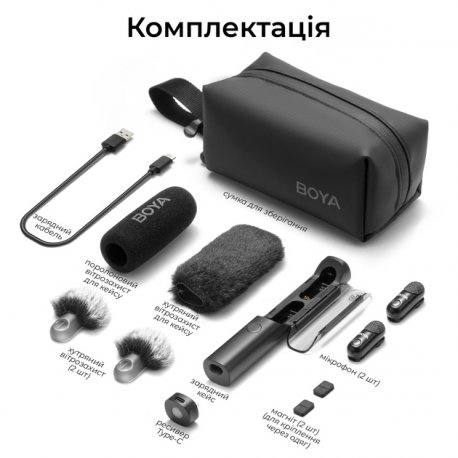 Мікрофон Boya Magic-05 Type-C Black (Magic-05)