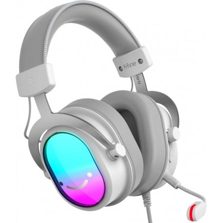 Навушники Fifine H16 7.1 RGB White (H16W)