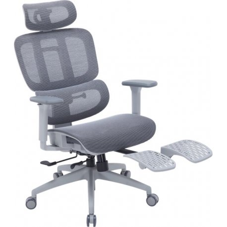 Офісне крісло OfficePro Skyline Footrest Gray/Dark Gray (OC750-G-DG-DG)