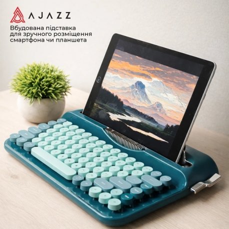 Клавіатура бездротова Ajazz AF84 Wireless/Bluetooth Black (AF84-B)
