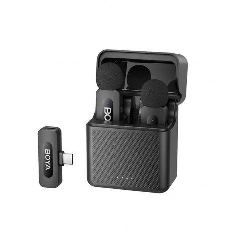 Бездротовий петличний мікрофон Boya BY-V30 Type-C 2 Black (BY-V30)
