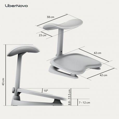 Подставка для ног LiberNovo StepSync Footrest Space Gray (CP-GW-0000002-00-00)