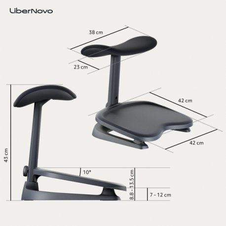 Подставка для ног LiberNovo StepSync Footrest Space Midnight Black (CP-GW-0000002-00-01)