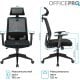 Офісне крісло OfficePro OC420B Black (OC420B)