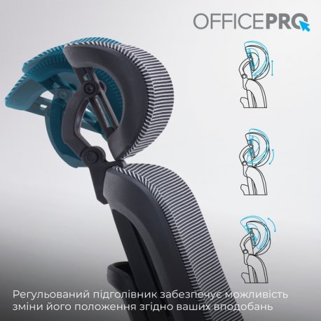 Офісне крісло OfficePro Skyline Black/Dark Gray (OC580-B-DG-DG)